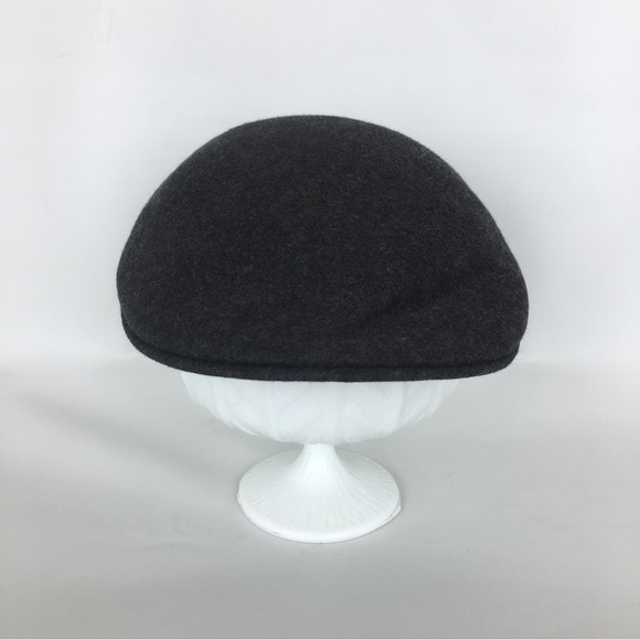 Scala Men’s Newsboy Classic Wool Cap Messenger Boy Charcoal Gray Hat - Picture 2 of 11